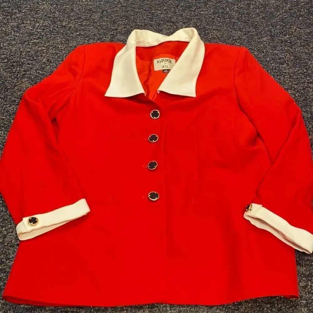 Kasper Vintage Red Blazer sz. 16